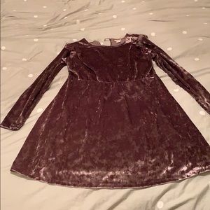 Velvet skater dress